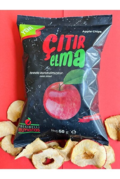 PUCCINELLI ELMATAŞ Elmataş Çıtır Elma Kurusu (24 Adetx50 Gr.) Yeni