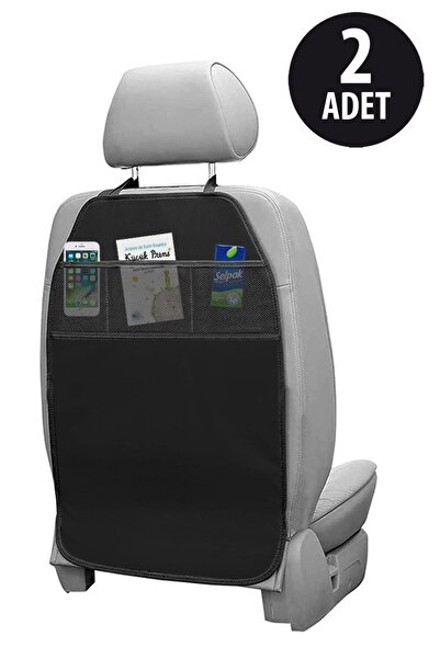 GM-DESIGN Car Seat Back Protector 2 Pack Organizer - Waterproof Car Seat Protector