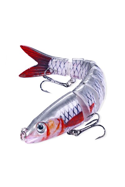 NELİEL 19gr 13,5cm 8 Eklemli 3d Görünümlü Rapala Sahte Balık,maket Balık, Suni Yem ,yapay Balık