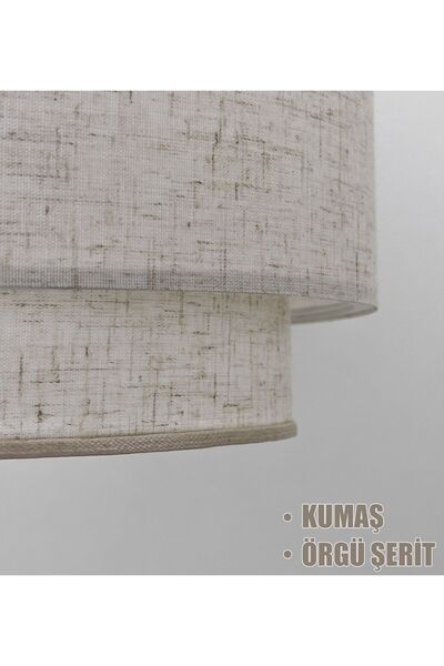 Vivido Home Lina Üçlü Avize & Abajur Seti, Dora