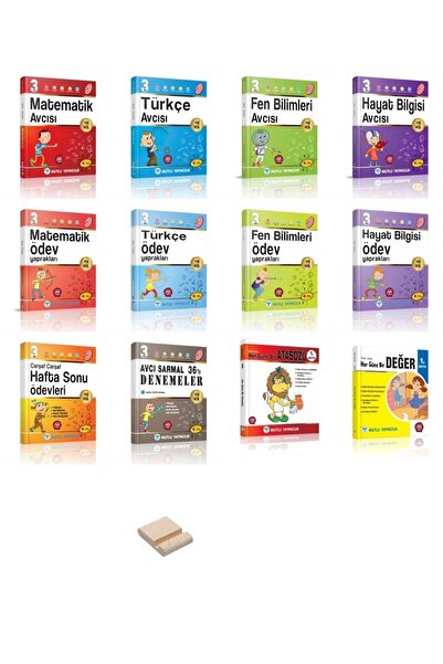 Mutlu Yayıncılık 3. Sınıf Avcı Serisi Tüm Dersler Her Güne Bir Atasözü ve Dey...