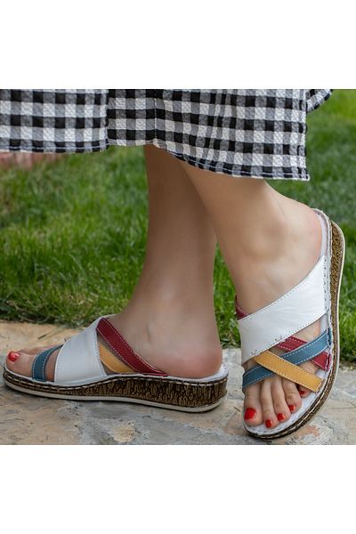 CONSUELO Orthopedic Leather Women's Slippers 11345
