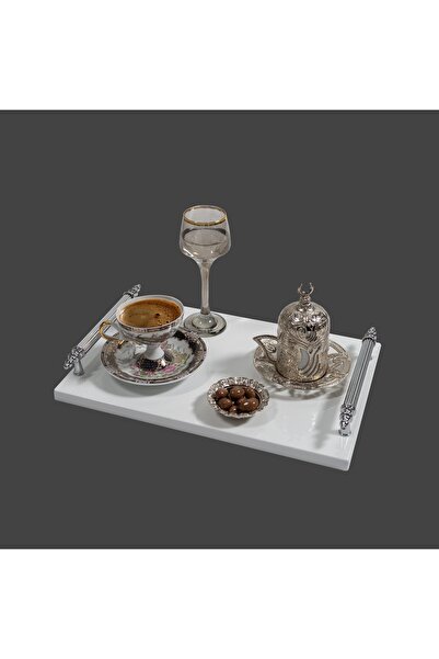 Veys Sehpa Veys - Tea Brown Color Promise, Engagement and Presentation Tray