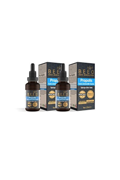 BEE'O Propolis 2 Adet 20 Ml Suda Çözünür Propolis Damla