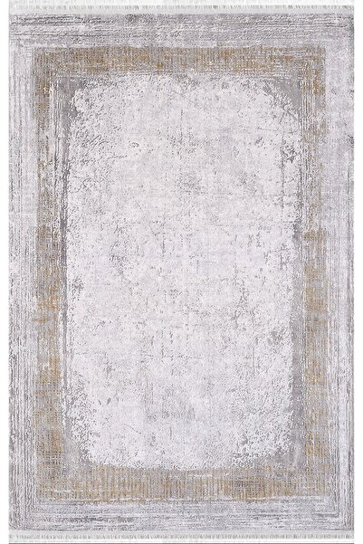 Artemis Halı Barok Bej Antrasit Kiremit Eskitme Desen Halı