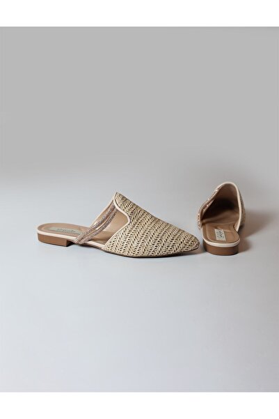 sorella Γυναικείες άνετες κομψές παντόφλες με ψάθινη πέτρα - Lily