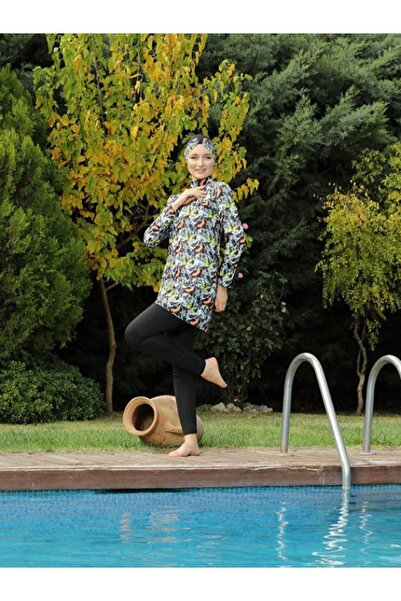 DONEX 1208 Fully Covered Pad Lycra Hijab Swimsuit