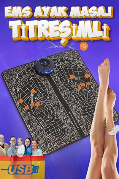 xolo Ayak Masaj Aleti 8 Farklı Stil 18 Kademeli Titreşimli Tens Özellikli Şar...