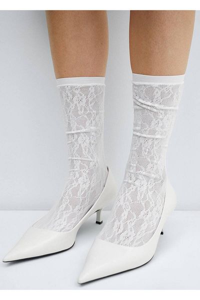 MANGO Woman Spitzensocken