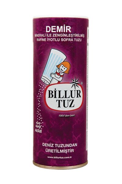Billur Demir Mineralli İyotlu Sofra Tuzu 500 gr