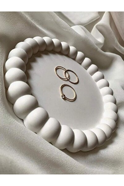 3-Piece Raw Bubble Plate - Paintable Plaster Bubble Plate