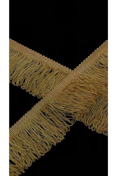 Ozpas 6 Cm Yellow Tassel Fringe Strip - 3 Mt