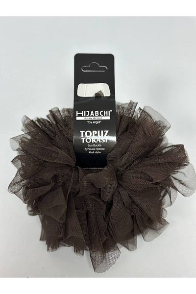 hijabchi Bun Buckle Bun Buckle Turban - Dark Brown