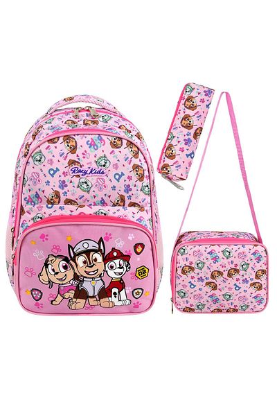 Roxy Paw Patrol Set of 3 - Primary School Bag, Thermal Lunchbox and Pencil Case