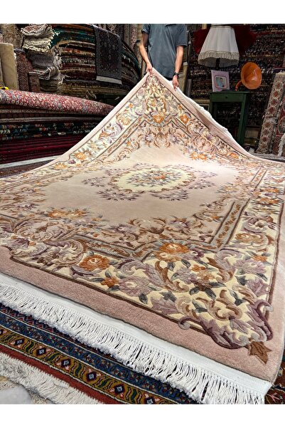RD RAMAZAN DAĞ EL HALI SANATI El Dokuma Kabartmalı Çin Halısı Ebatı 280x180.