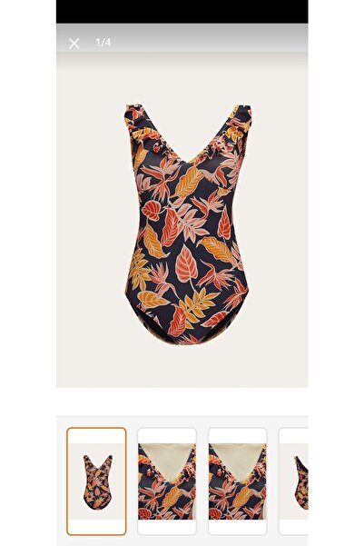 LC Waikiki Lcw Dream V-Neck Floral Padded Women's Swimsuit