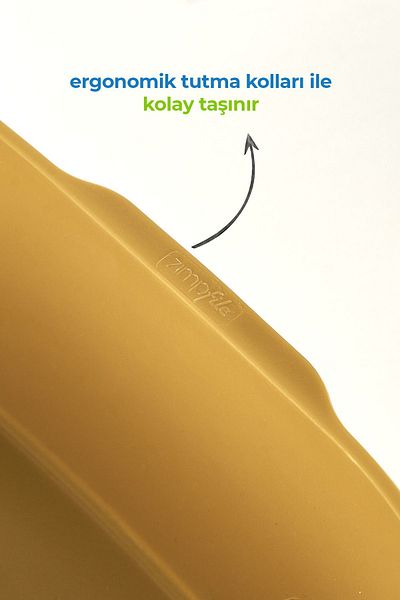 Zimpfile Pedicure Foot Basin - Durable Injection Plastic - Gold Color