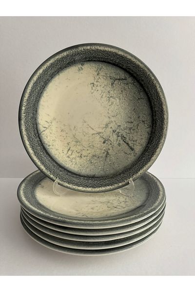 Kütahya Porselen 25 Cm Patterned Porcelain Serving Plate - 6 Types