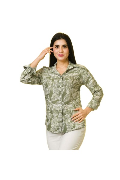 Exve Exclusive Біла сорочка з квітковим візерунком Hawaii для жінок