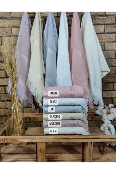 MYSOFT Prosop cu franjuri etaminat 50x90 - gri