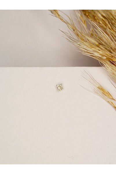 KESKİN GÜMÜŞ Gümüş Zirkon Tek Taş Kırmızı Siyah Beyaz Yeşil Hızma Burun Pıerc...