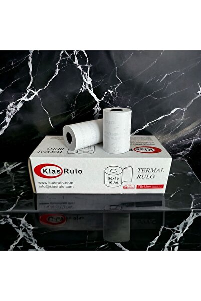 KLAS RULO Yazar Kasa&Pos Rulosu 56mmx16metre 2 Paket 20 Adet
