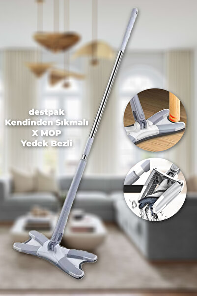 Destpak X Mop - Kendinden Sıkmalı - Kenar Köşe Mobilya Ayağı ve Çevresi Temiz...