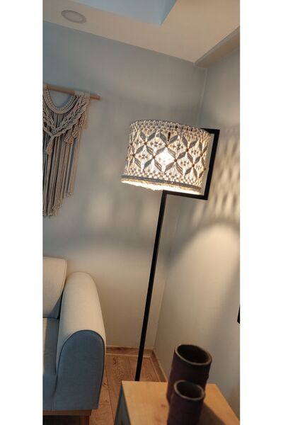 SuMavisi Makrome Sarkıt Lambader Başlığı (AYAKSIZ)