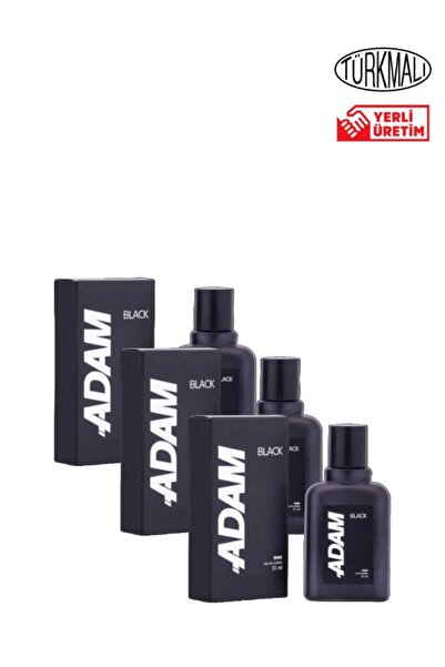 Adam Parfüm Black Edt 55 ml X 3 Adet