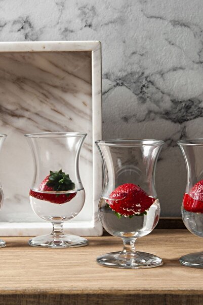 Paşabahçe Gala Footed Tea Glass Set of 4 125 cc