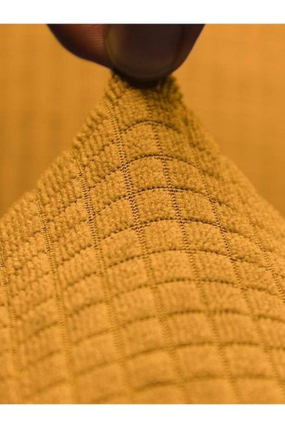 ÖZMAKAN Κάλυμμα καρέκλας Mustard Color - Lycra και πλένεται 1 τεμάχιο