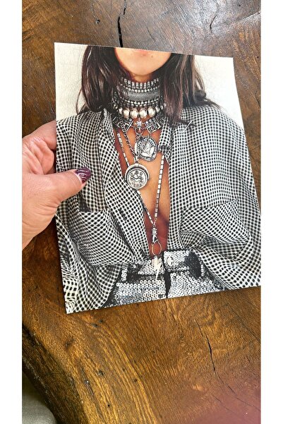 Gönülden Tasarım 23x19 cm Κορίτσι με Τετράγωνο Πουκάμισο Στάνταρ Απλικέ - ΚΑΡΟ