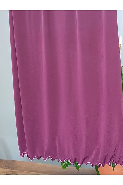 Blotch Premium Lycra Eggplant Purple Lycra Sandy Jersey Shawl