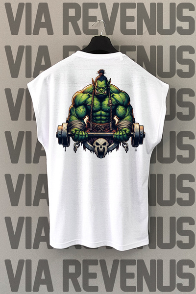 Vordevia Bela sportska majica - Leđa Štampano , Bez rukava ORK