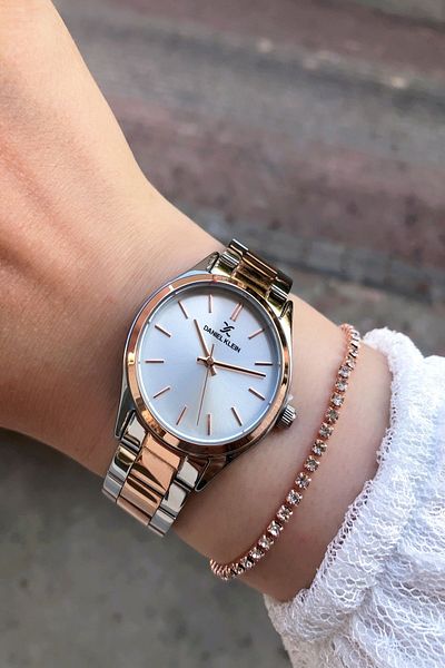 Daniel Klein New Season Women's Wristwatch - Steel Cord, 3ATM Resistant, 2 Years Warranty + Bracelet Gift
