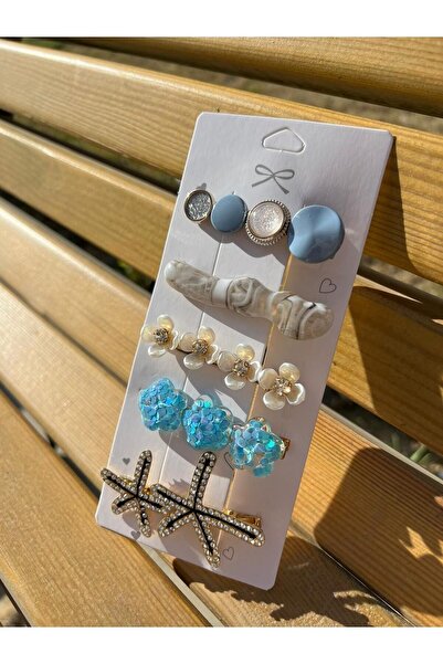 Aşko Store Kadın 5'li Büyük Klips Pens Toka Seti