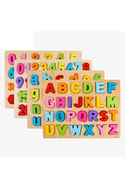 Genel Markalar 3d - 2'si Bir Arada Alfabe&matematik Sayılar Renkli Ahşap Bult...
