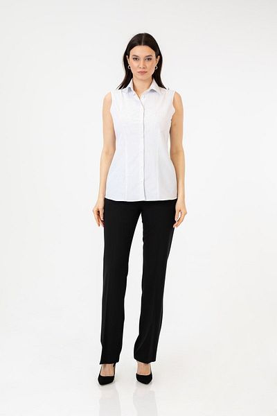 by shirts collection Cămașă elegantă cu mânecă zero cu buline