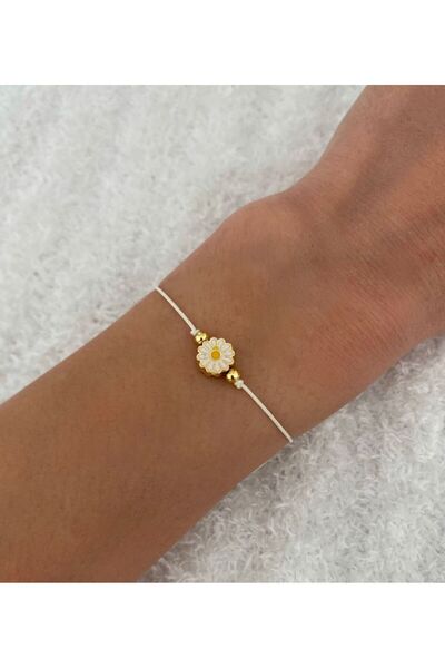 MagicStone Papatya Detaylı Makrome Bileklik