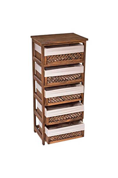 HAVİN 5 Çekmeceli Ahşap Sebzelik