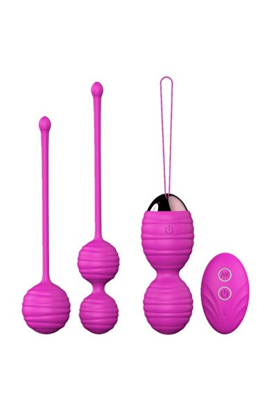 Genel Markalar 3 farklı Boyutta ve Ağırlıkta Wireless Kumandalı Kegel Egzersizi Topları