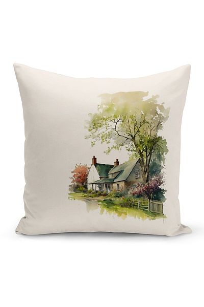 Bertille Home Vintage Series Double Sided Digital Printed Throw Pillow Case (Vintage Cushion Cover)