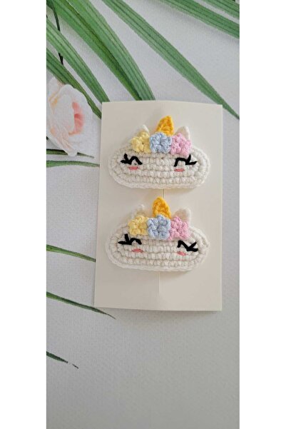 Kadın Girişimciler Atölyesi Аксесоар за коса с модел еднорог - 2 броя щипки з...