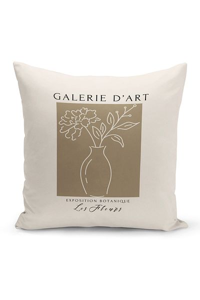 Bertille Home Art Series Double Sided Digital Printed Throw Pillow Case (Art Cushion Cover)