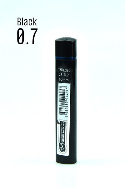 Kids Like U4 Black Premium Quality - 0.7mm, 120 Pieces Pencil Tips