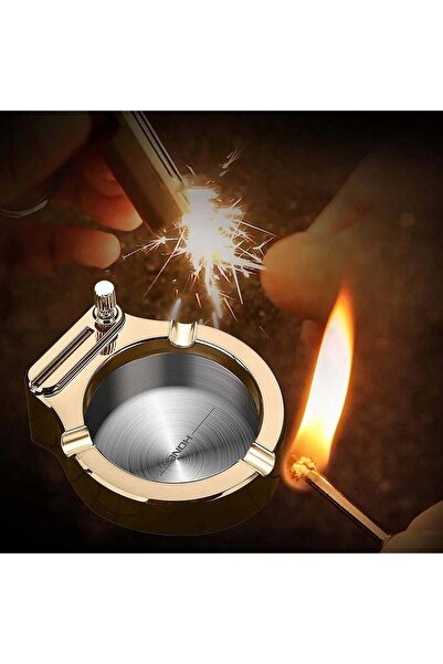 Genel Markalar Zippo Kibrit Çakmakli Lüx Paslanmaz Küllük Sıradışı Tasarım