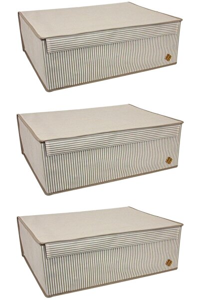 Alp 3 Adet Kapaklı Çok Amaçlı Saklama Kutusu Baza Düzenleme Vb Hurç, Kutu Baz...