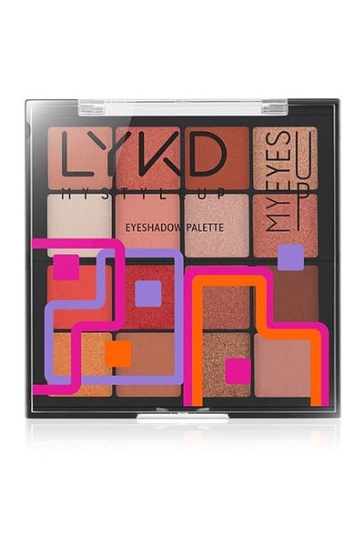 lykd 300 Peachy Vibes - 16-Piece Eyeshadow Palette