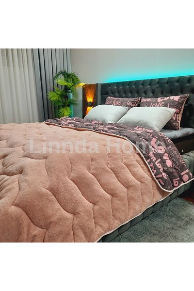 Linnda Home هدية كيس وسادة لحاف ويلسوفت مزدوج الجوانب