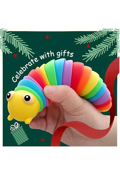 Kitchen Beauty Tırtıl Oyuncak Bebek Aktivite Oyuncağı Şekilli Renkli Sesli